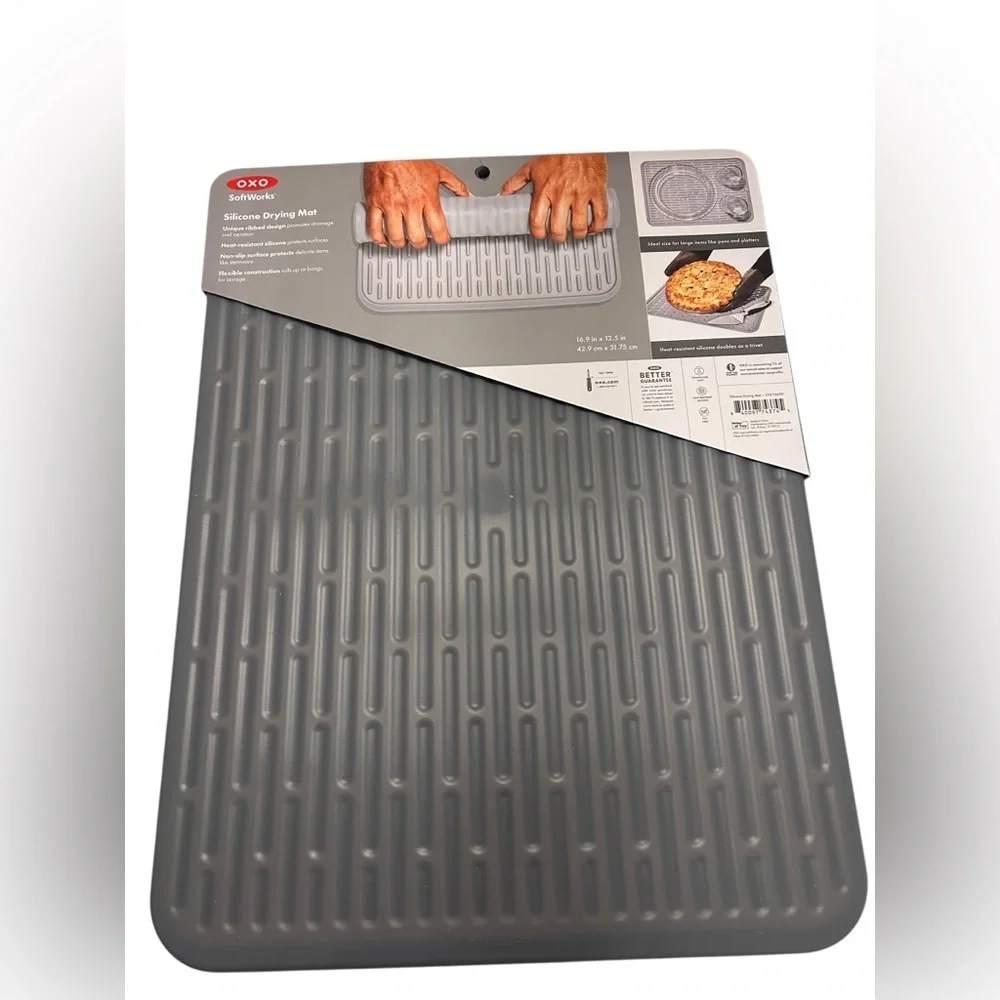 OXO Silicone Drying Mat - Dark Gray